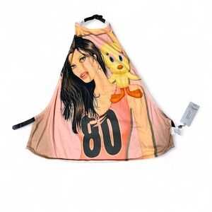 Custo Barcelona Pink Graphic Halter Top